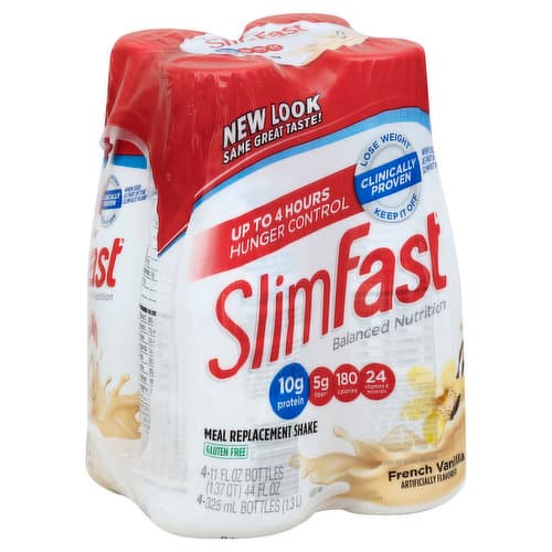 Slimfast French Vanilla Shakes - Plastic Bottles
