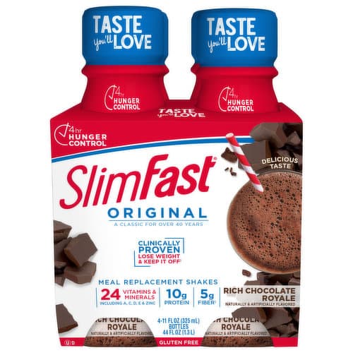 Slimfast Rich Chocolate Royale Shakes - Bottles