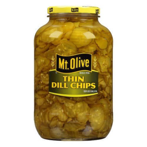 Mt Olive Thin Dill Chips Pickles