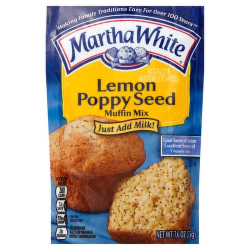 Martha White Muffin Mix Lemon Poppy Seed