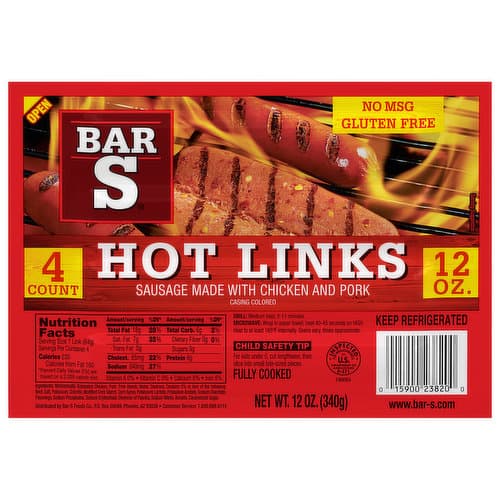 Bar S Hot Links Sausage