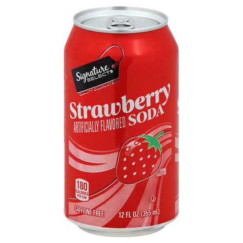 Signature Select Soda Strawberry Cans