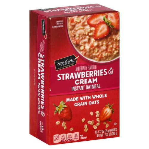 Signature Select Oatmeal Instant Strawberries & Cream