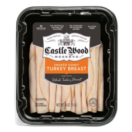Castle Wood Reserve Sliced Smoked Honey Turkey Breast
