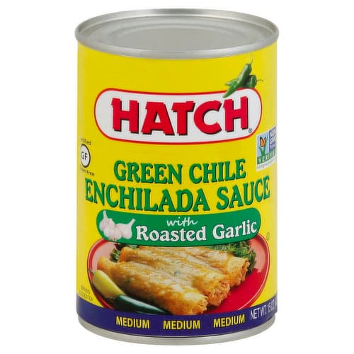 Hatch Green Chile Enchilada Sauce With Roasted Garlic Medium