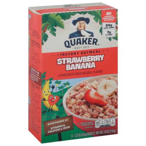 Quaker Strawberry Banana Instant Oatmeal