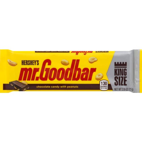Hershey'S Mr. Goodbar Chocolate With Peanuts King Size, Candy Bar
