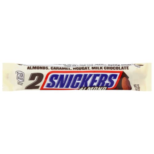 Snickers Almond Candy Milk Chocolate Bar, Share Size