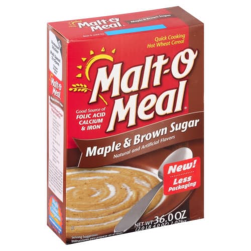 Malt O Meal Maple And Brown Sugar Hot Wheat Cereal