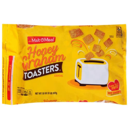 Malt-O-Meal Honey Graham Toasters Breakfast Cereal