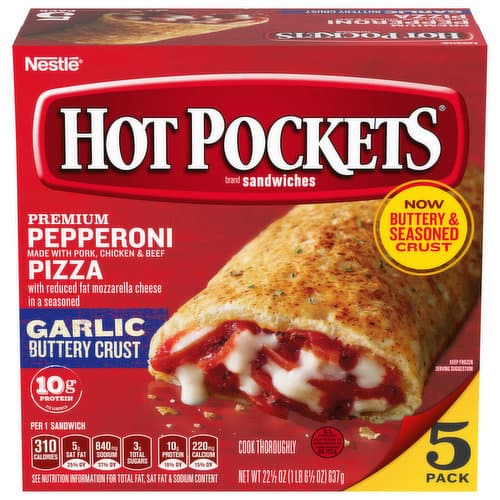 Hot Pockets Sandwiches - Pepperoni Pizza