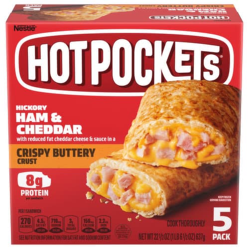 Hot Pockets Ham 'N Cheddar Stuffed Sandwiches