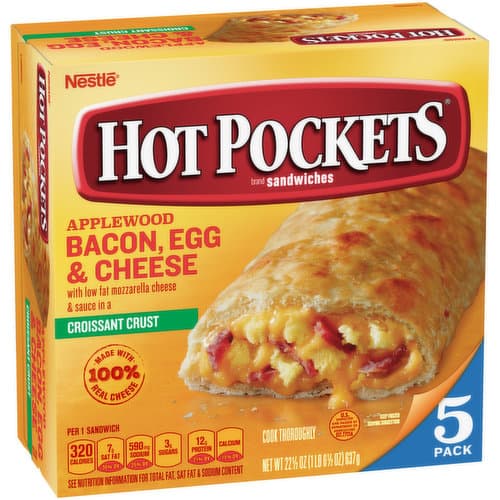 Hot Pockets Bacon Egg And Cheese Sandwiches