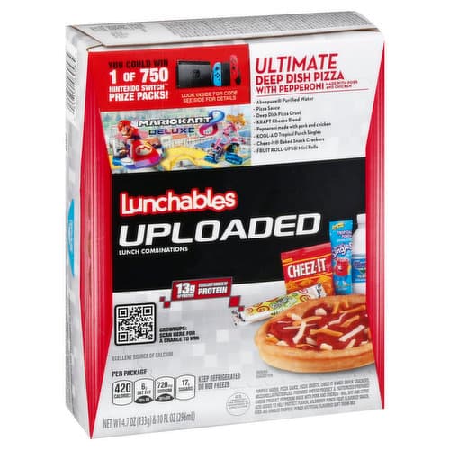 Lunchables Uploaded Lunch Combinations Ultimate Deep Dish Pizza With Pepperoni