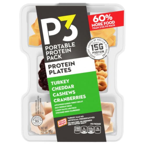 P3 Meals Turkey Cashew Cheddar Cranberry