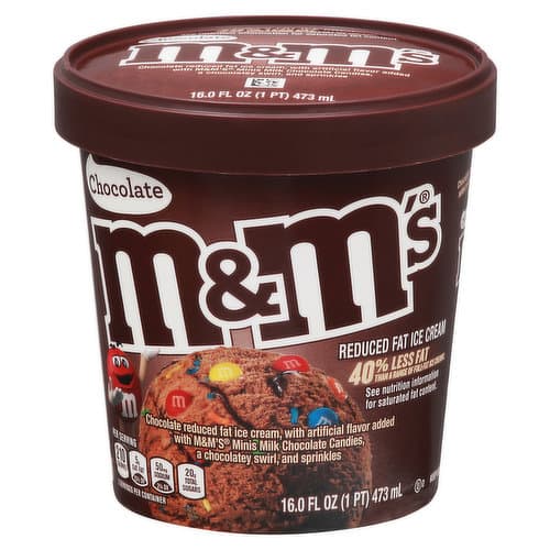 M&Ms Chocolate Ice Cream
