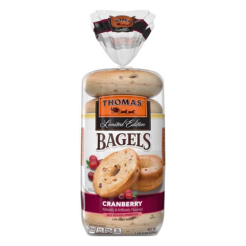Thomas' Cranberry Bagels, Made With Real Cranberries