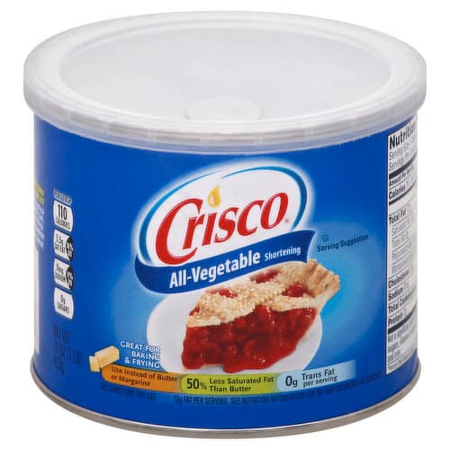 Is it Vegetarian? Crisco Shortening All-vegetable