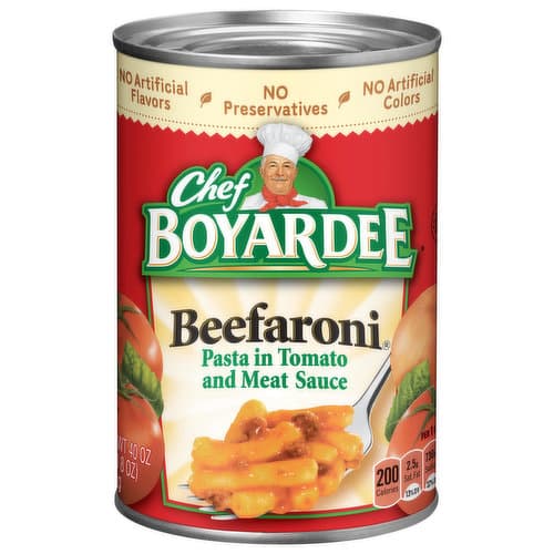 Chef Boyardee Macaroni With Beef In Tomato Sauce Beefaroni
