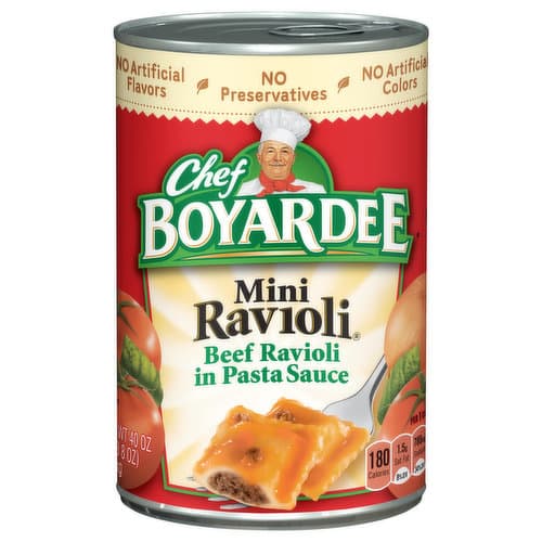 Chef Boyardee Mini Beef Ravioli In Tomato & Meat Sauce