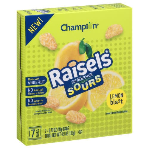 Raisels Golden Raisen Sours Lemon Blast