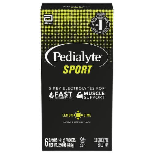 Pedialyte Sport Electrolyte Powder - Lemon Lime