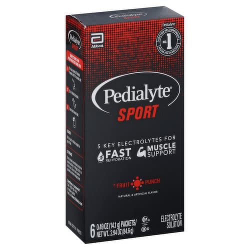 Pedialyte Sport Electrolyte Powder - Fruit Punch