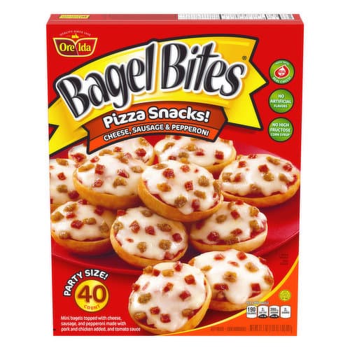 Bagel Bite Mini Pizza Bagels - Cheese, Sausage & Pepperoni