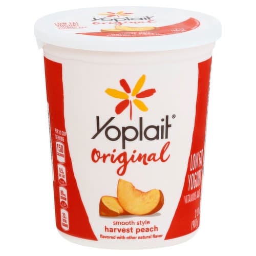 Yoplait Original Low Fat Harvest Peach Yogurt