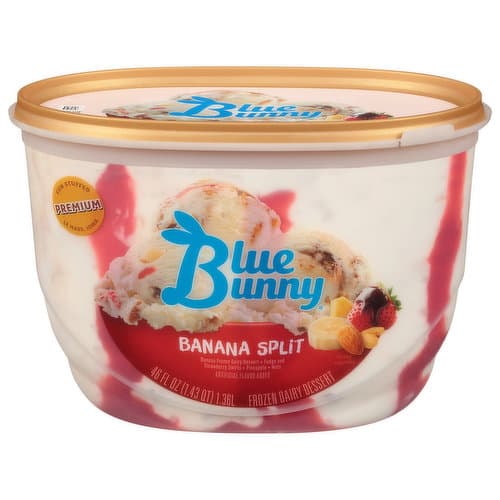 Blue Bunny Banana Split Ice Cream