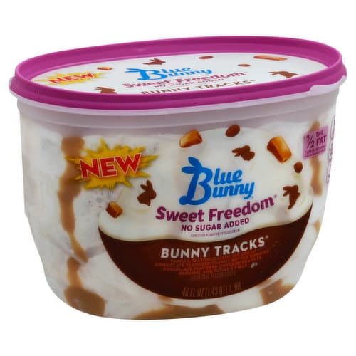 Blue Bunny Sweet Freedom Bunny Tracks Ice Cream