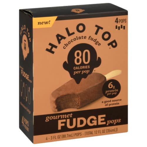 Halo Top Gourmet Chocolate Fudge Pops Dessert For Summer