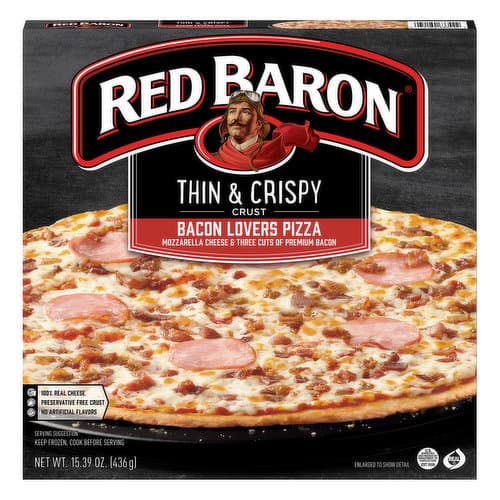 Red Baron Thin & Crispy Crust Bacon Lovers Pizza