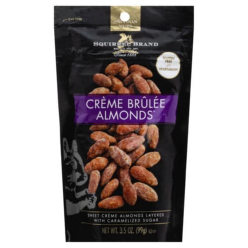 Squirrel Brand Artisan Nuts Almonds Creme Brulee