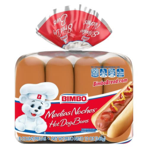 Bimbo Hot Dog Buns