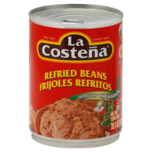 La Costena Beans Refried With Con Chicharron