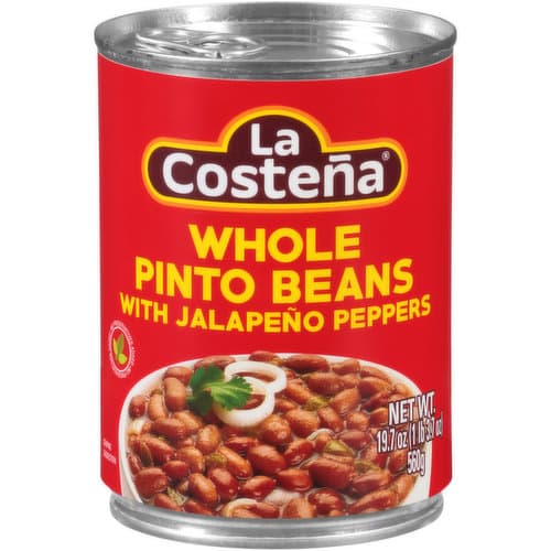 La Costena Whole Pinto Beans With Jalapenos