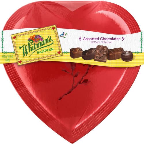 Whitman'S Valentine Assorted Chocolates Sampler Heart