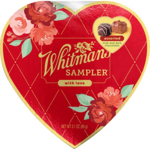 Whitmans Valentines Sampler Red Heart