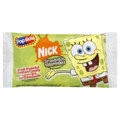 Is it Caffeine Free? Popscile Nick Spongebob Squarepants Ice Cream Bar- Single
