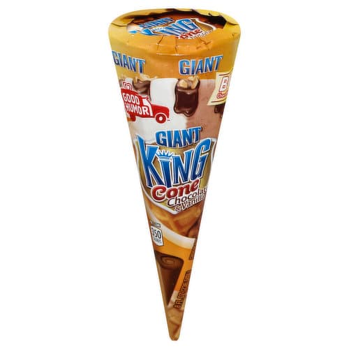 Good Humor Giant King Ice Cream Cone Chocolate & Vanilla