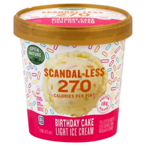 Open Nature Scandal-Less Birthday Cake Ice Cream
