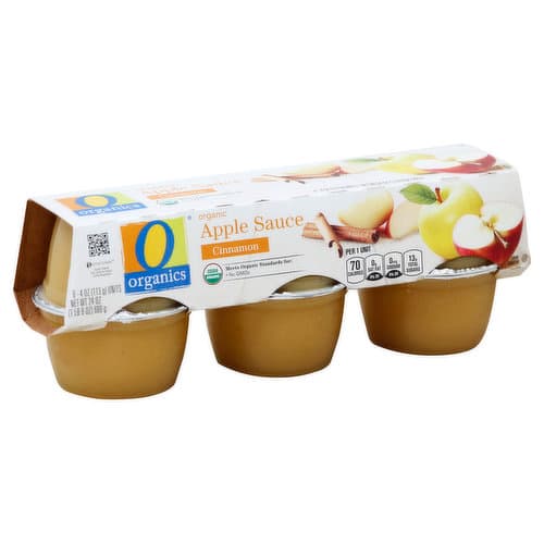 O Organics Organic Apple Sauce Cinnamon Cups