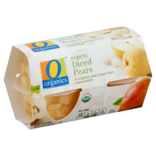 O Organics Organic Pears Diced