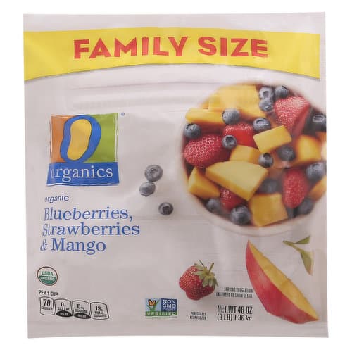 O Organics Organic Blueberries Strawberries & Mango