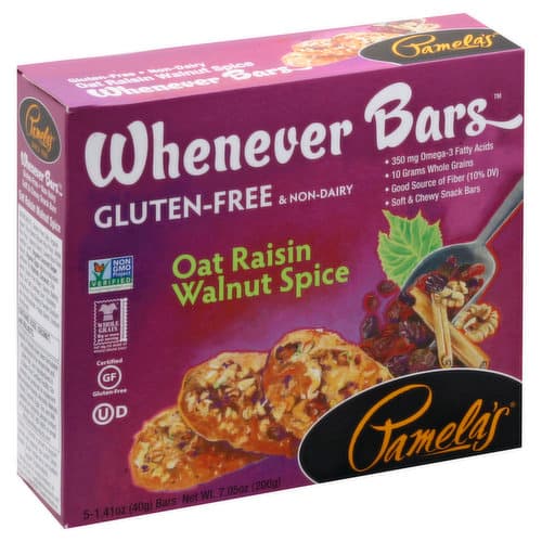 Pamela'S Whenever Bars Oat Raisin Walnut