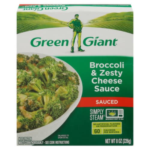 Green Giant Broccoli And Zesty Cheese Sauce
