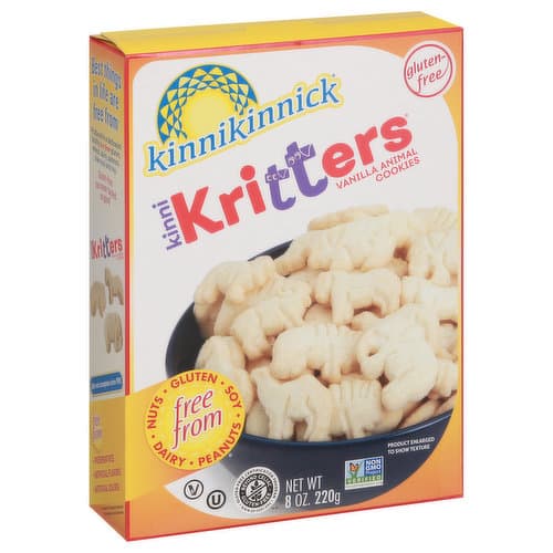 Is it High Fructose Corn Syrup Free? Kinnikinnick Kinnikritters Cookies Animal Gluten Free Graham Style Box