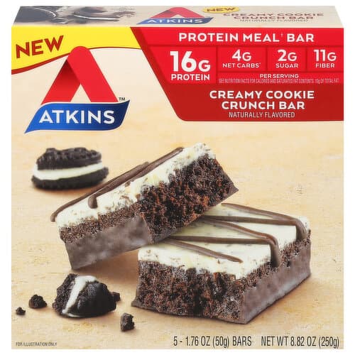 Atkins Creamy Cookie Crunch Meal Bar