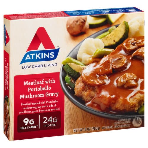Atkins Meatloaf With Portobello Mushroom